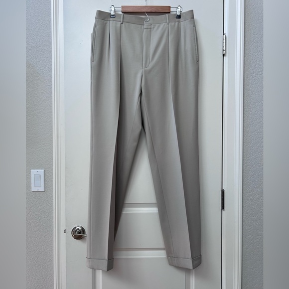 Polo Ralph Lauren Other - Vintage Polo Ralph Lauren pleated cuffed Extrafine Virgin Wool trousers. 38 6R